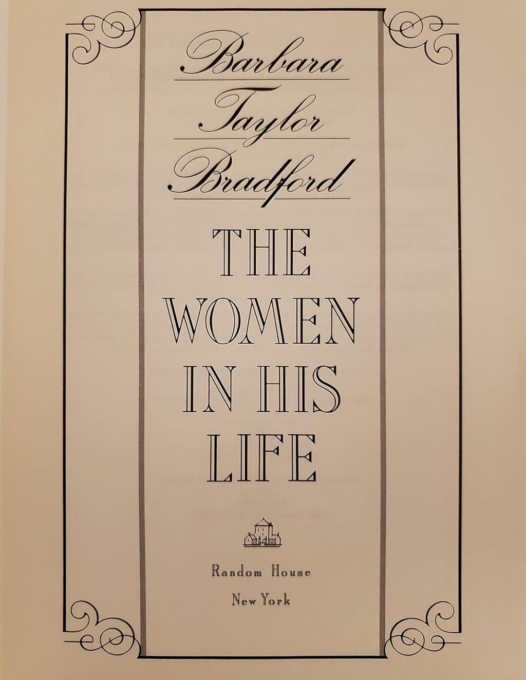 The Woman in His Life by Barbara Taylor Bradford – G+ Romance Hardcover