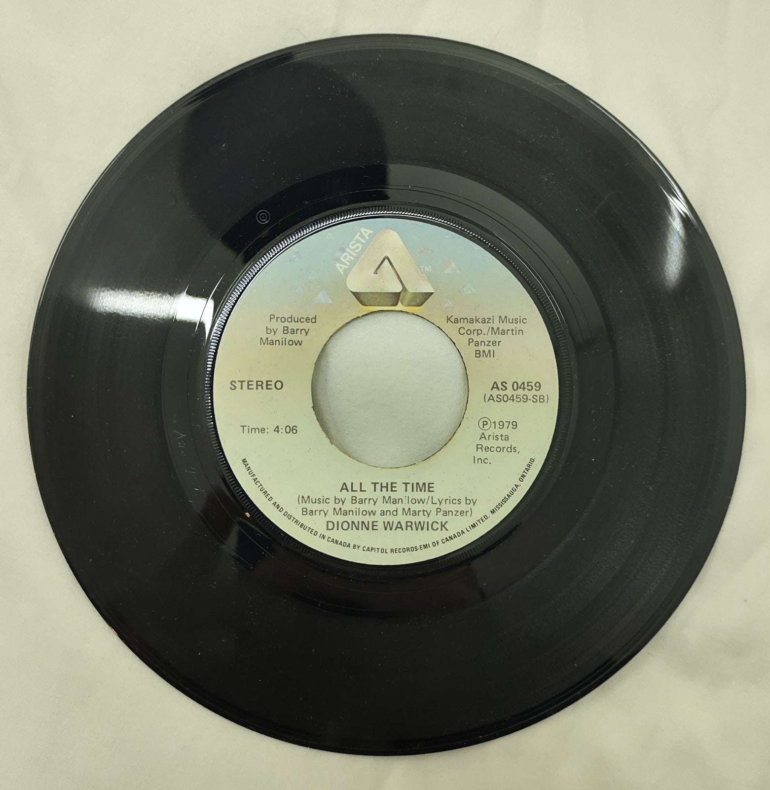 Dionne Warwick - Déjà Vu / All The Time 7" Vinyl 45 RPM (AS 0459)