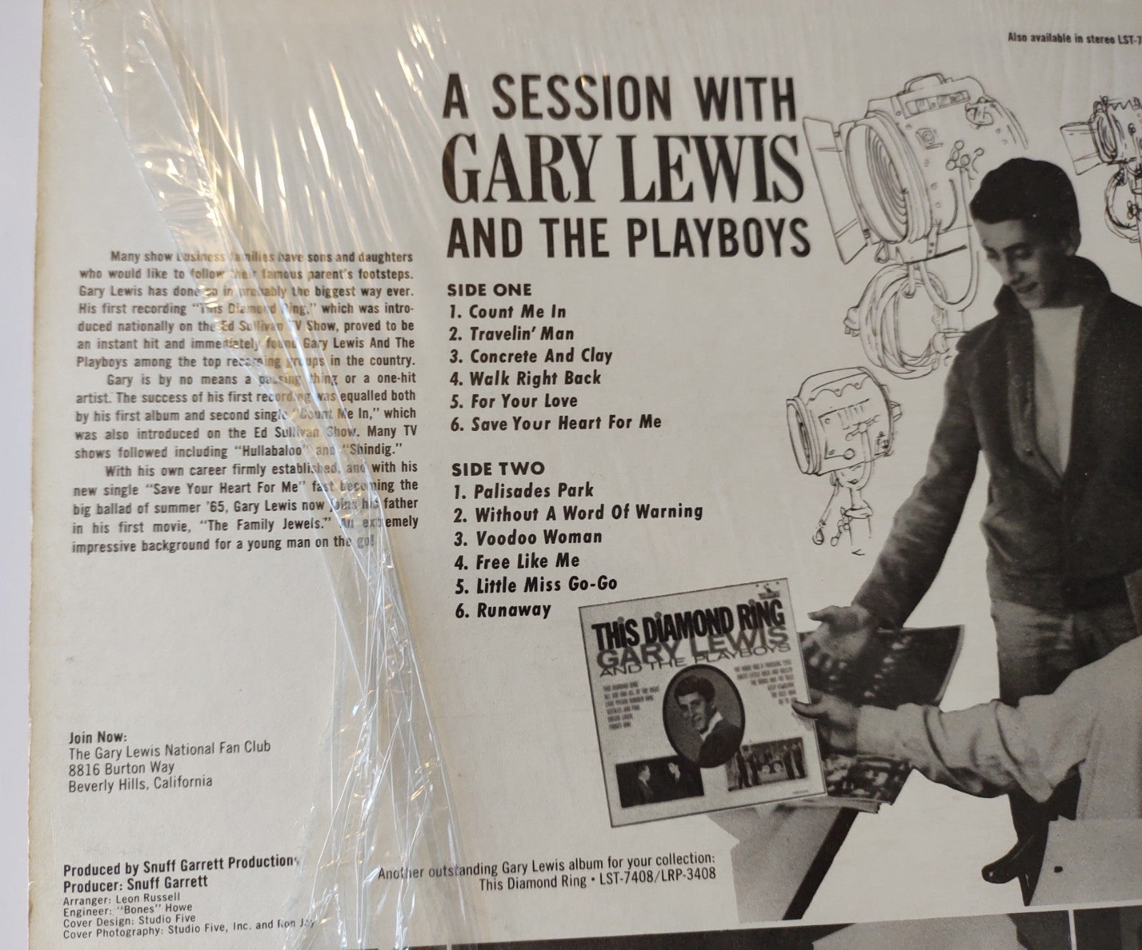 Gary Lewis & The Playboys Hits Mono LRP-3419 Count Me In 1965 Vinyl LP