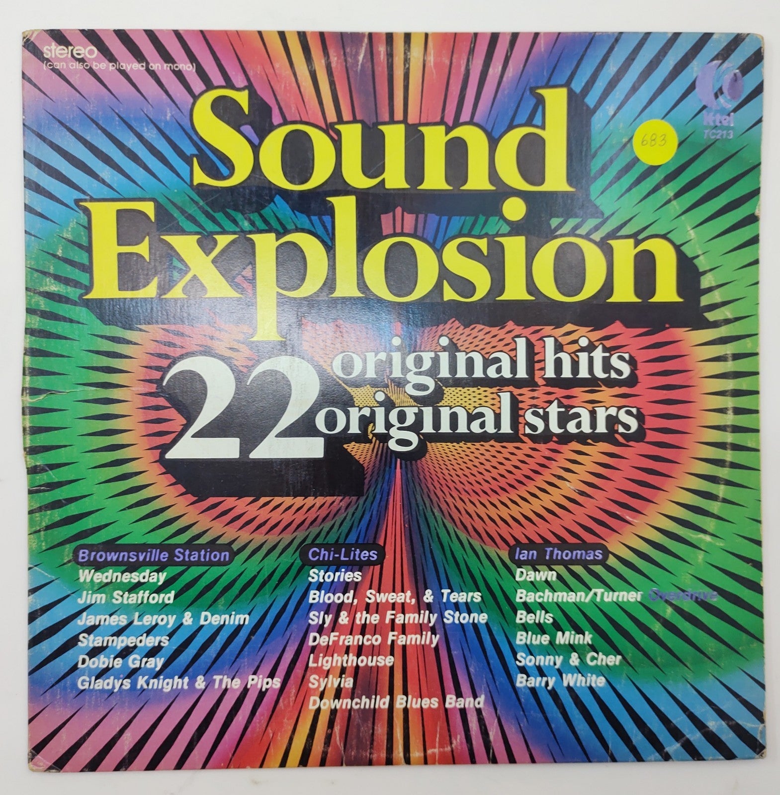 Sound Explosion (1973) Vinyl LP – 22 Original Hits & Stars Pop Rock