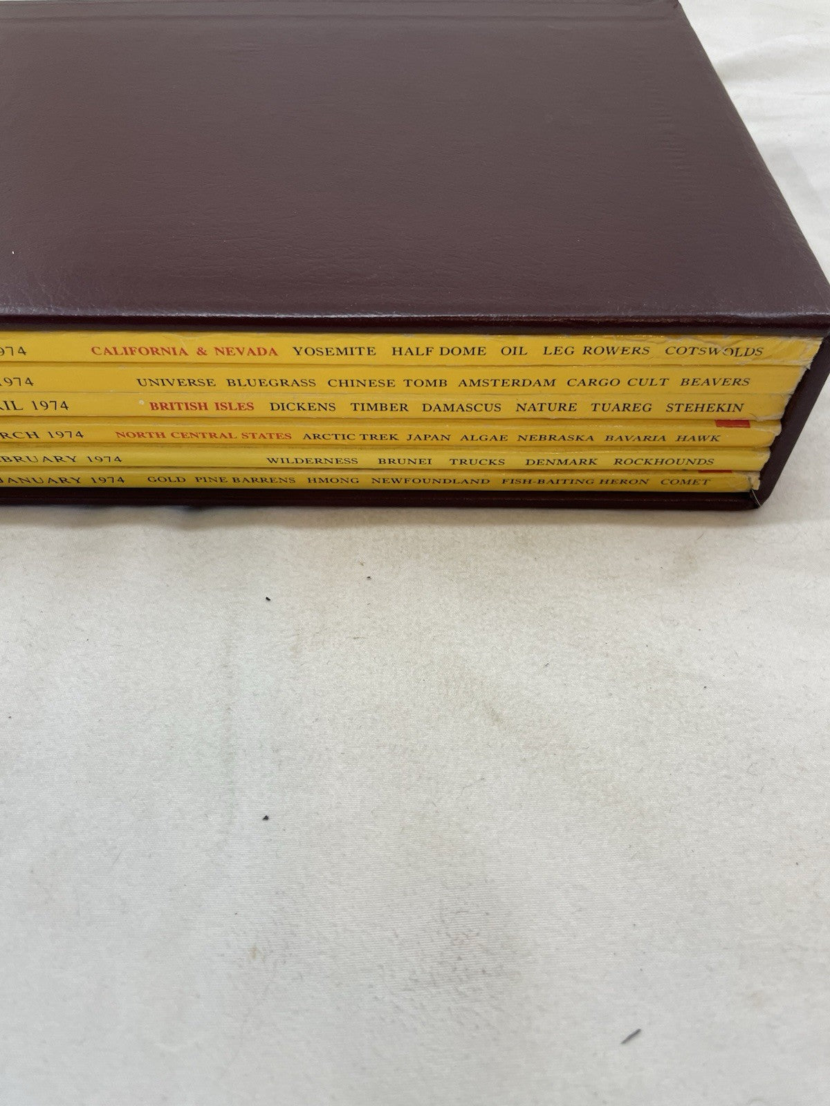 Vintage Nat Geo Jan–Jun 1974 Slipcover Set | Nature, Culture, Earth