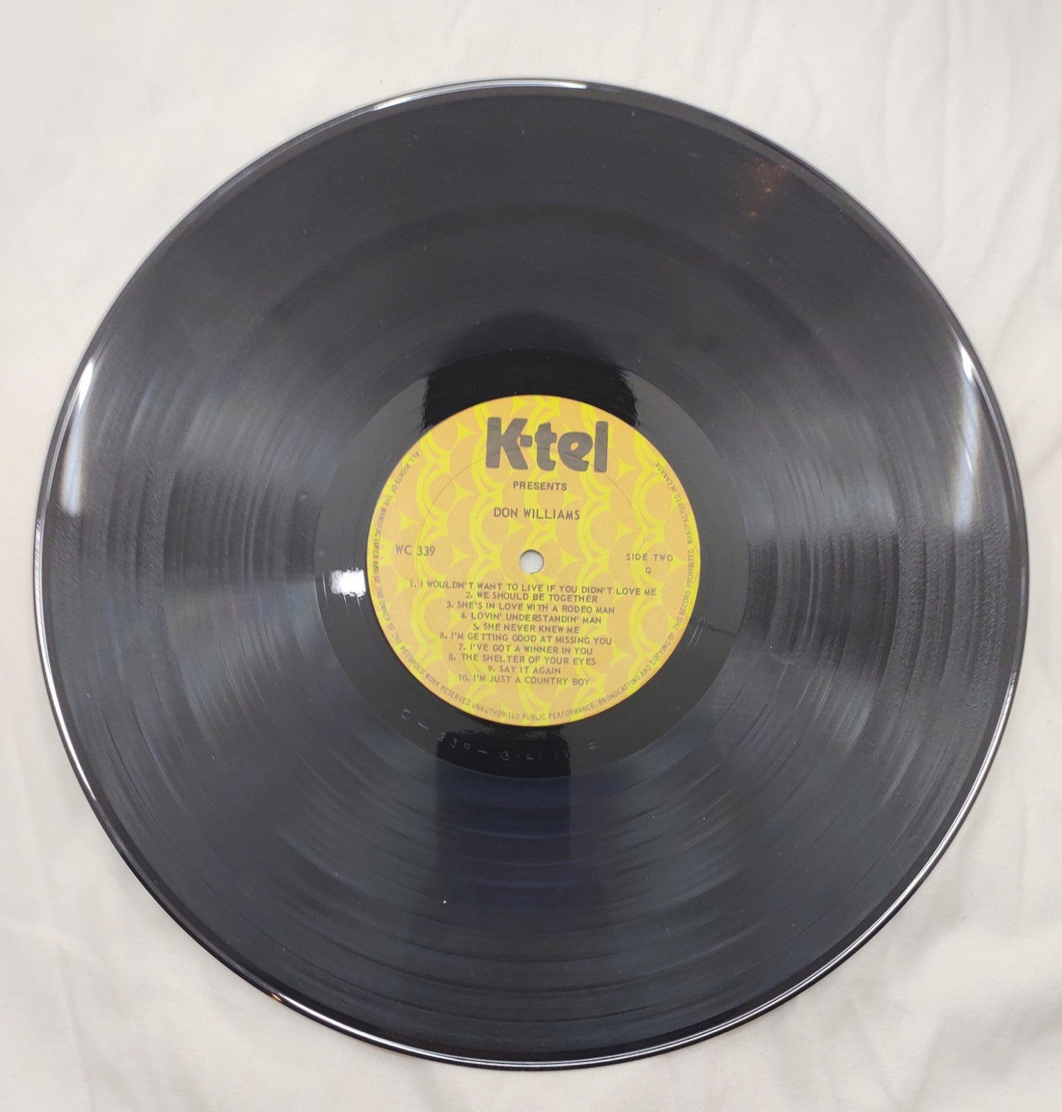 Don Williams – 20 Of My Best LP 1978 K-Tel WC-339 Country Hits