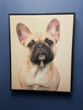 Framed Dog Picture on Canvas – Pet Lover's Wall Art Decor