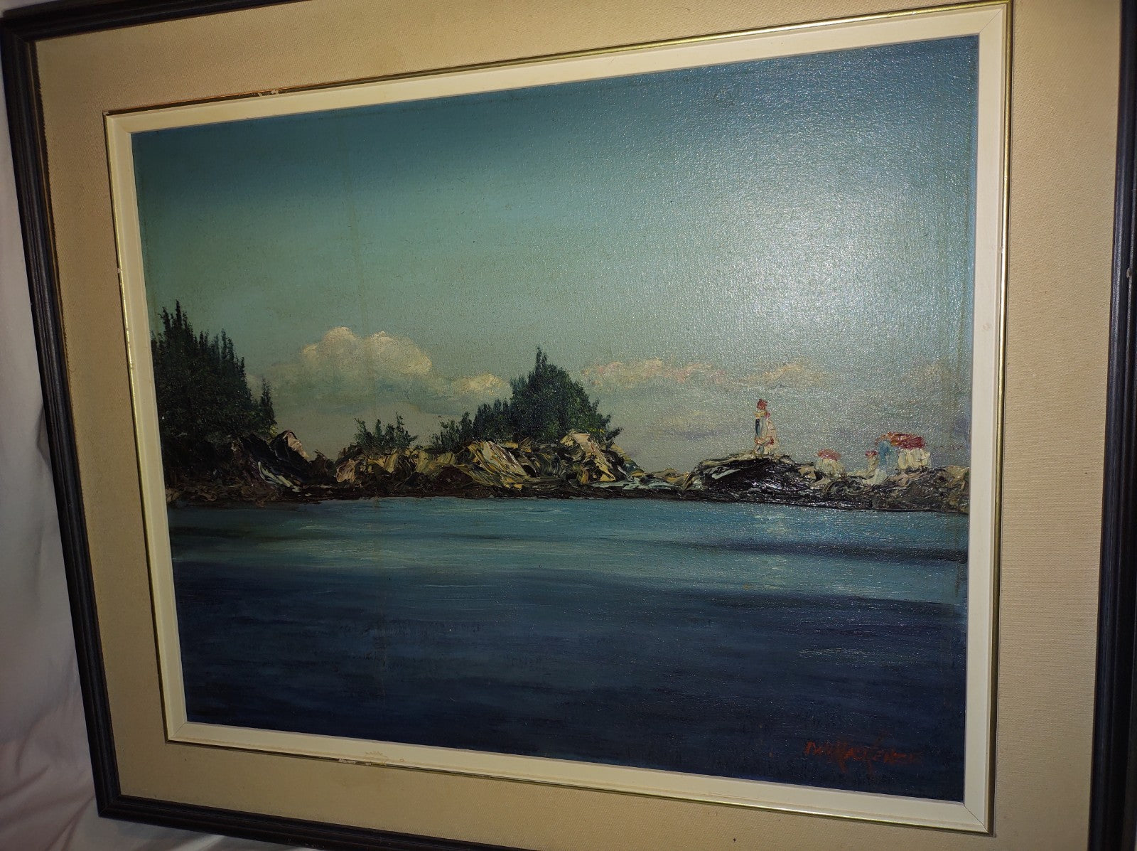 Dan Mackenzie Coastal Lighthouse Acrylic Painting Maritime Nova Scotia Art