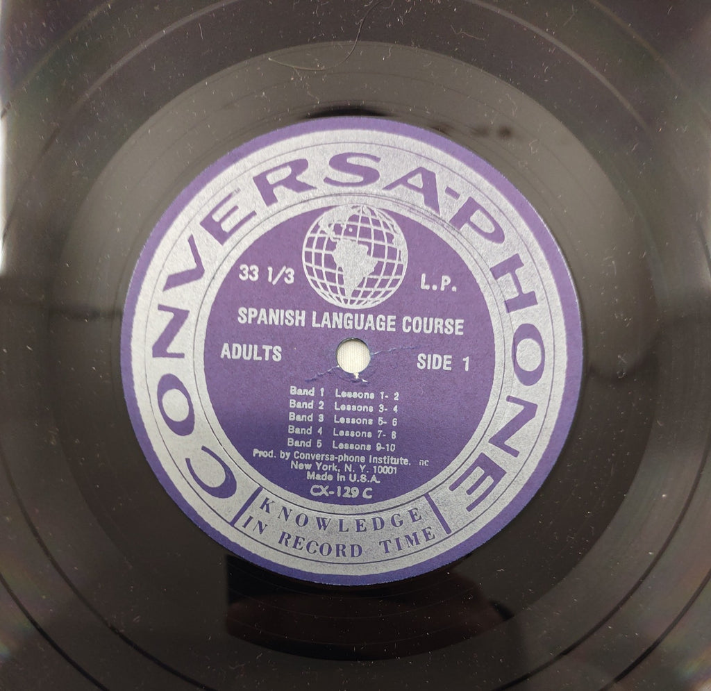 Conversa-Phone Spanish Language Course Adults LP CX-129 D Lessons 11-20 Spoken