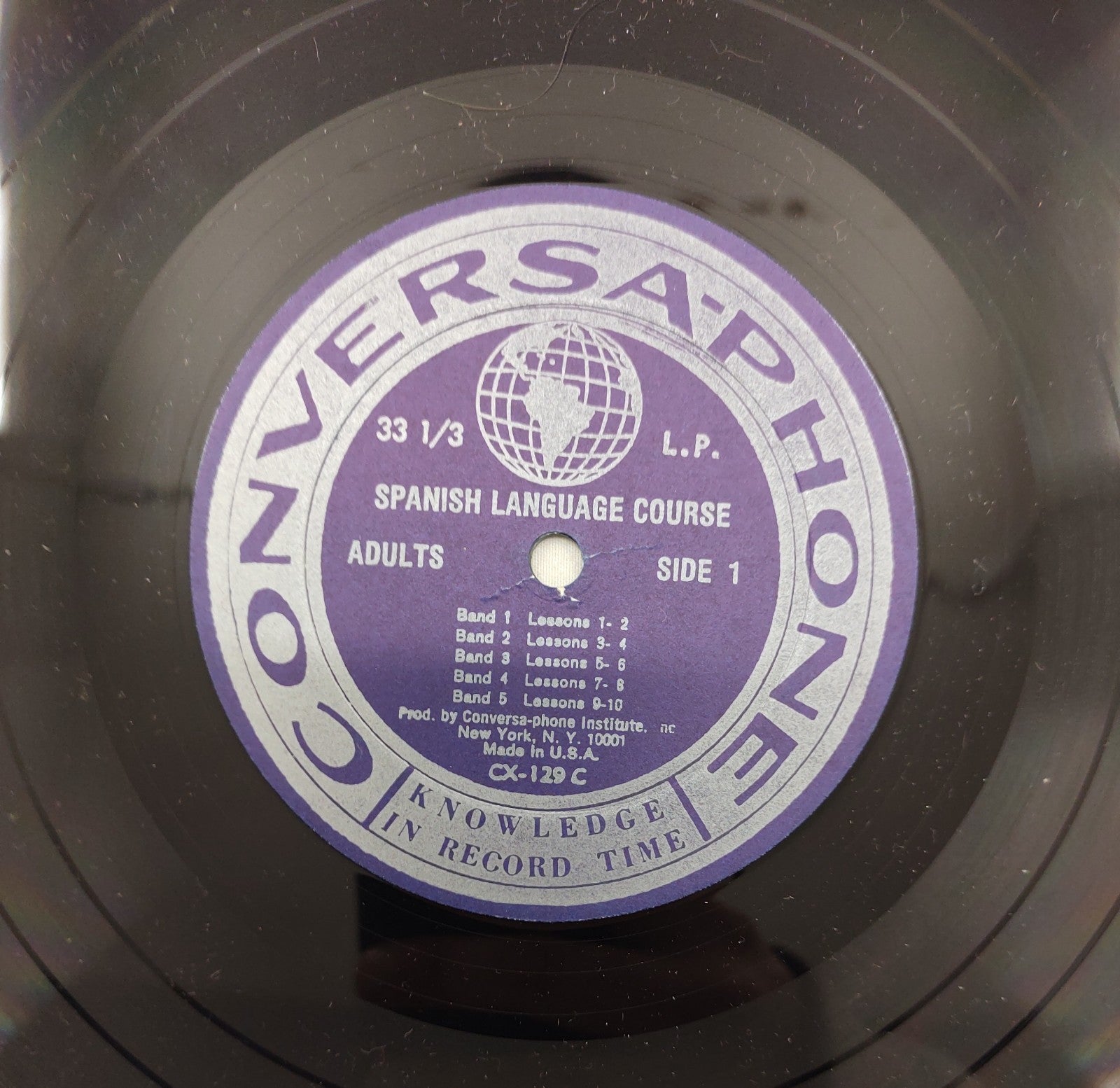 Conversa-Phone Spanish Language Course Adults LP CX-129 D Lessons 11-20 Spoken