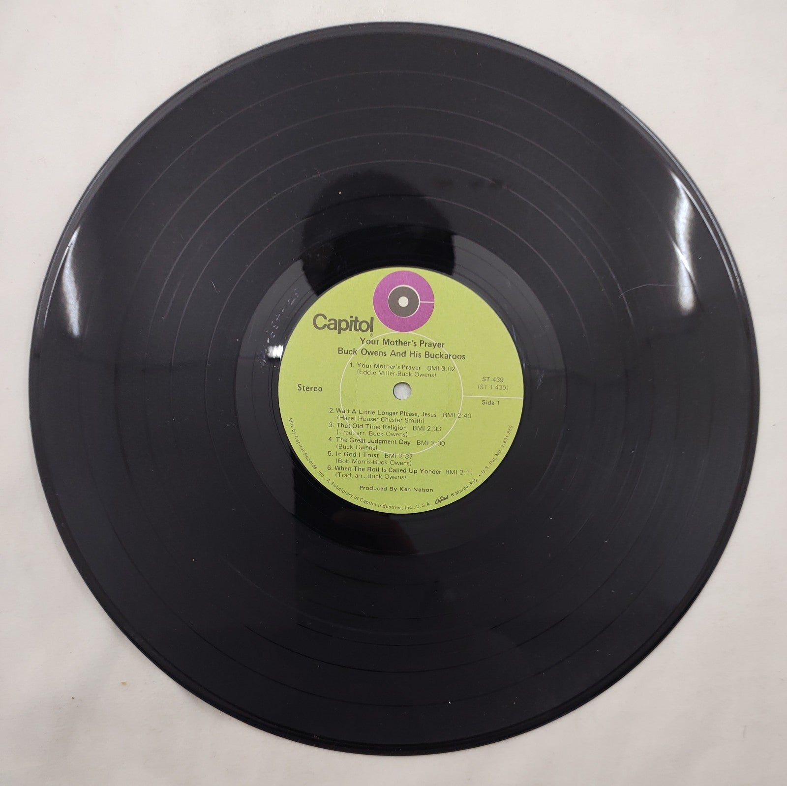 Buck Owens - Your Mother’s Prayer LP Capitol ST-439 USA Stereo Gospel/Country