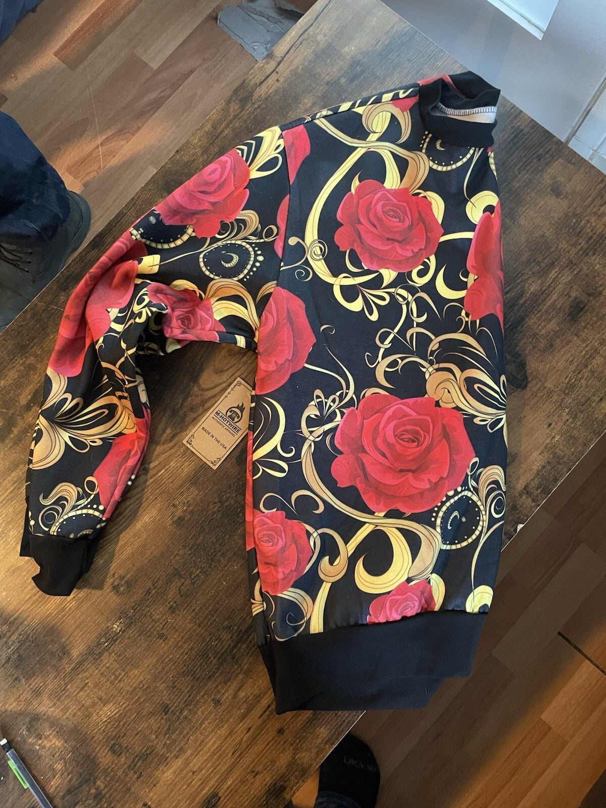 All Over Rose Flower Print Pullover Sweatshirt – Floral Casual Wear