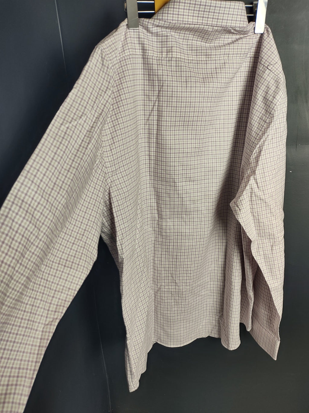 Banana Republic Men’s XXL Light Purple Check Dress Shirt Long Sleeve NWT