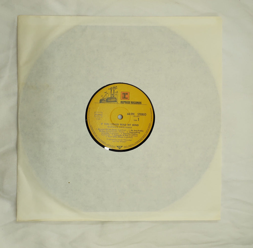 Gordon Lightfoot – If You Could Read My Mind LP 1970 RS6392 VG