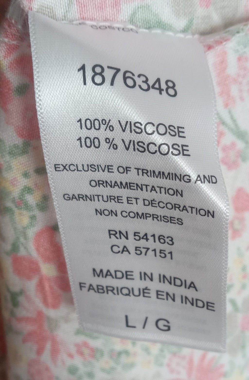 Nautica Women’s Floral Maxi Dress Large 100% Viscose Boho Summer Vacation