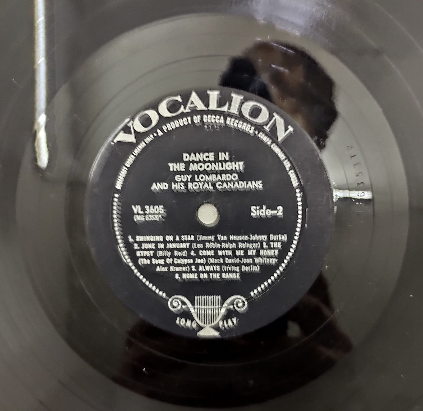 Guy Lombardo – Dance In The Moonlight LP Mono Vocalion VL-3605 Canada Big Band