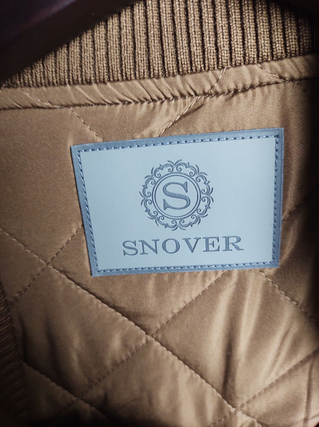 SNOVER Men’s Brown Bomber Jacket Size XL – Signature Premium Outerwear NWT