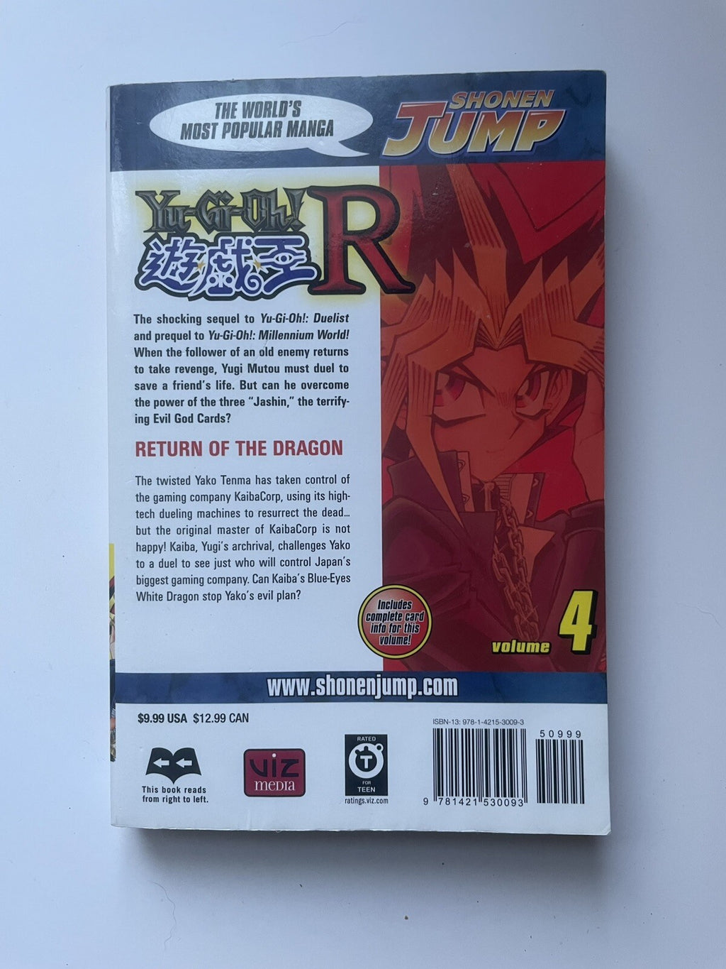 Yu-Gi-Oh! R Vol. 4 Manga Akiro Ito Card Battle Action Shonen Jump Viz