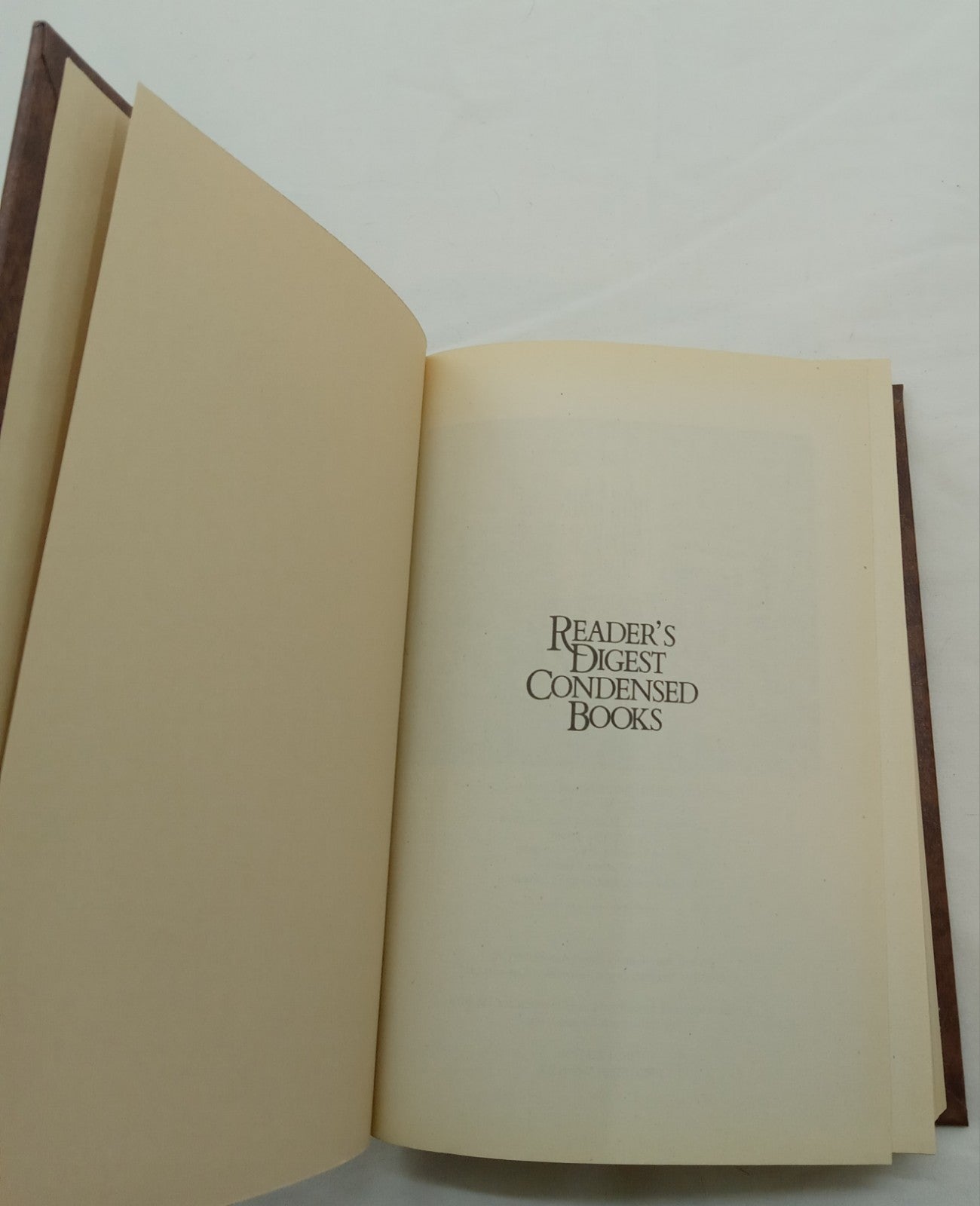 1990 Reader's Digest Condensed 1st Ed HC Leather Gilt Vtg NM Anthology