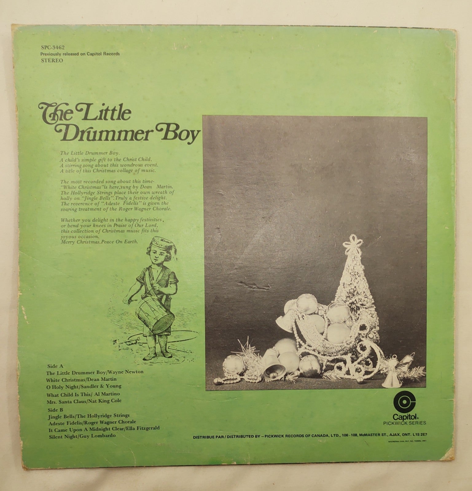 Wayne Newton - The Little Drummer Boy LP Pickwick SPC-3462 Canada Stereo