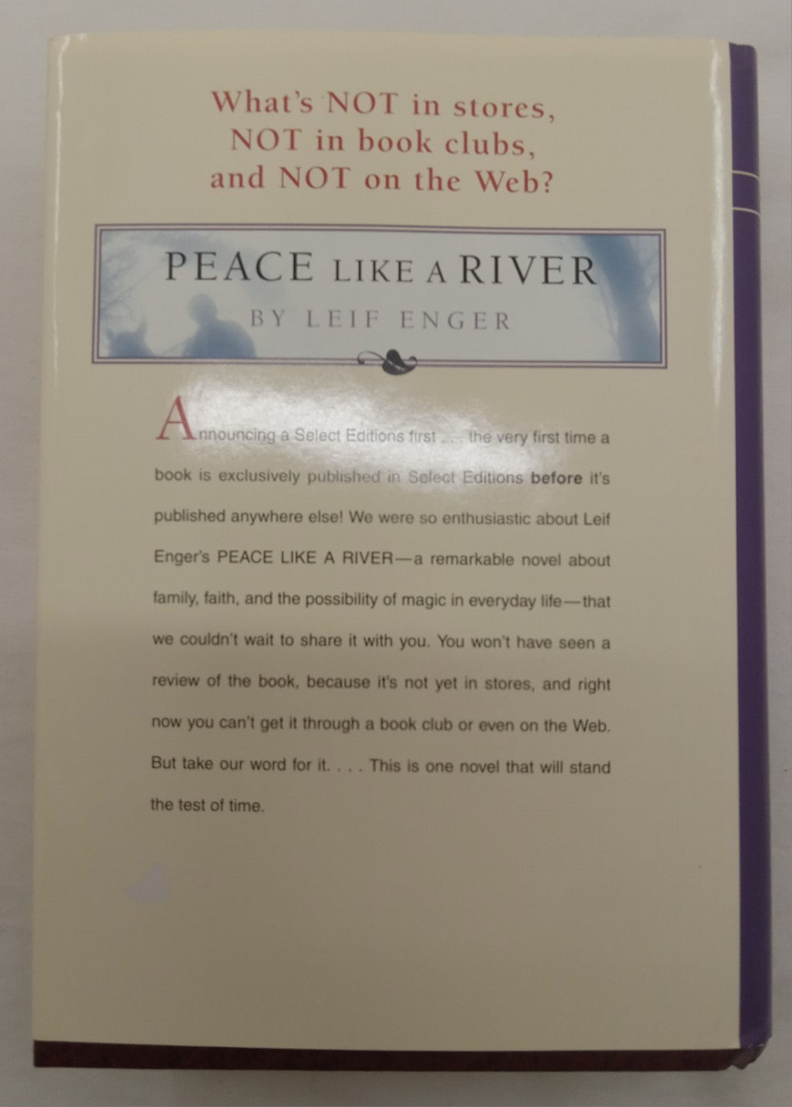 Reader's Digest Select Editions Vol 4 2001 HC 1st Ed w/ Dust Jacket