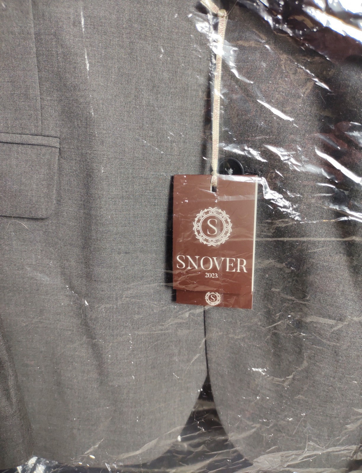 Snover Men's Grey 2-Piece Suit 46R/40W Modern Tailored NWT