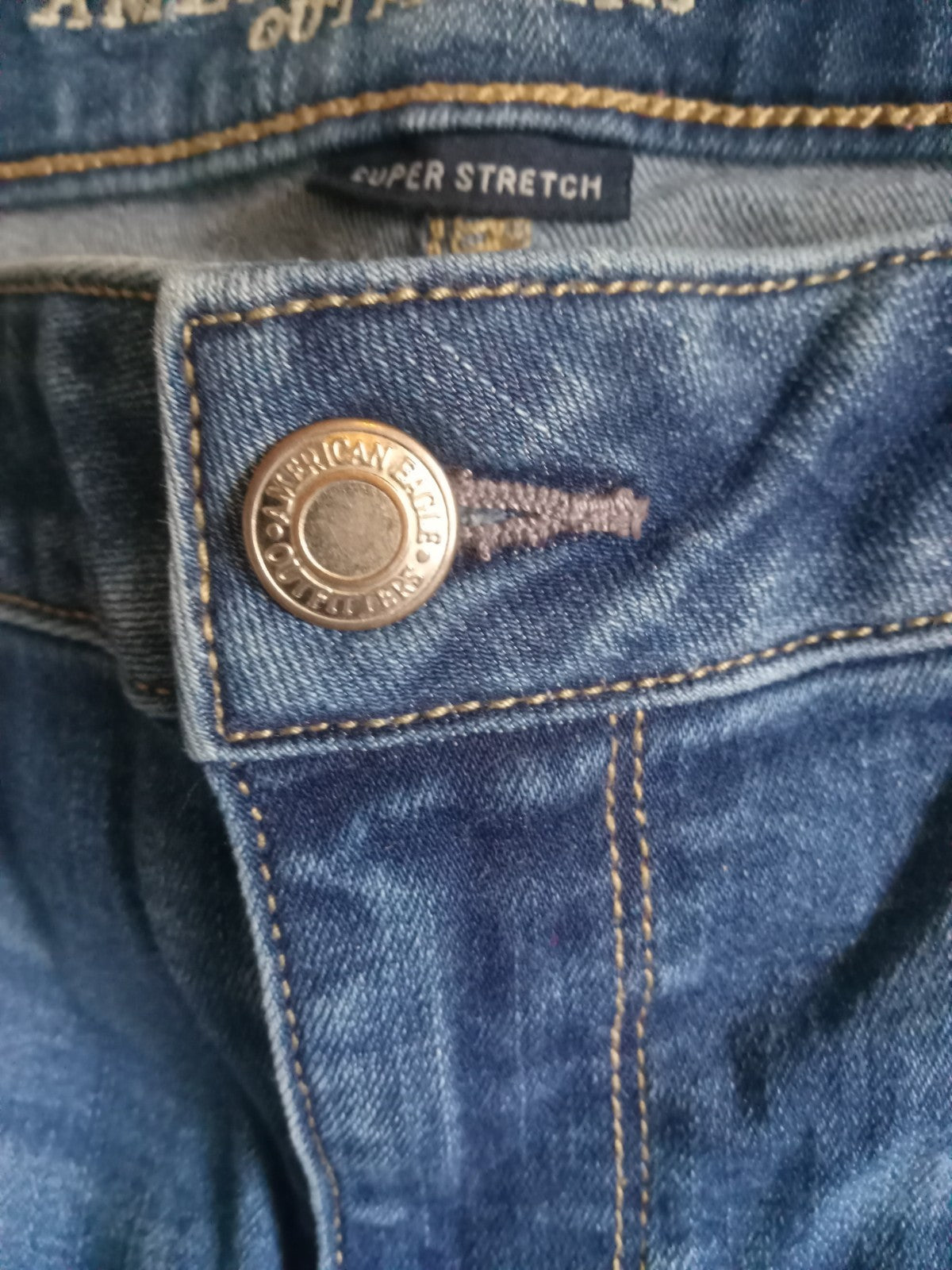 American Eagle Super Stretch Jeans – Women's Size 12, Dark Wash Denim