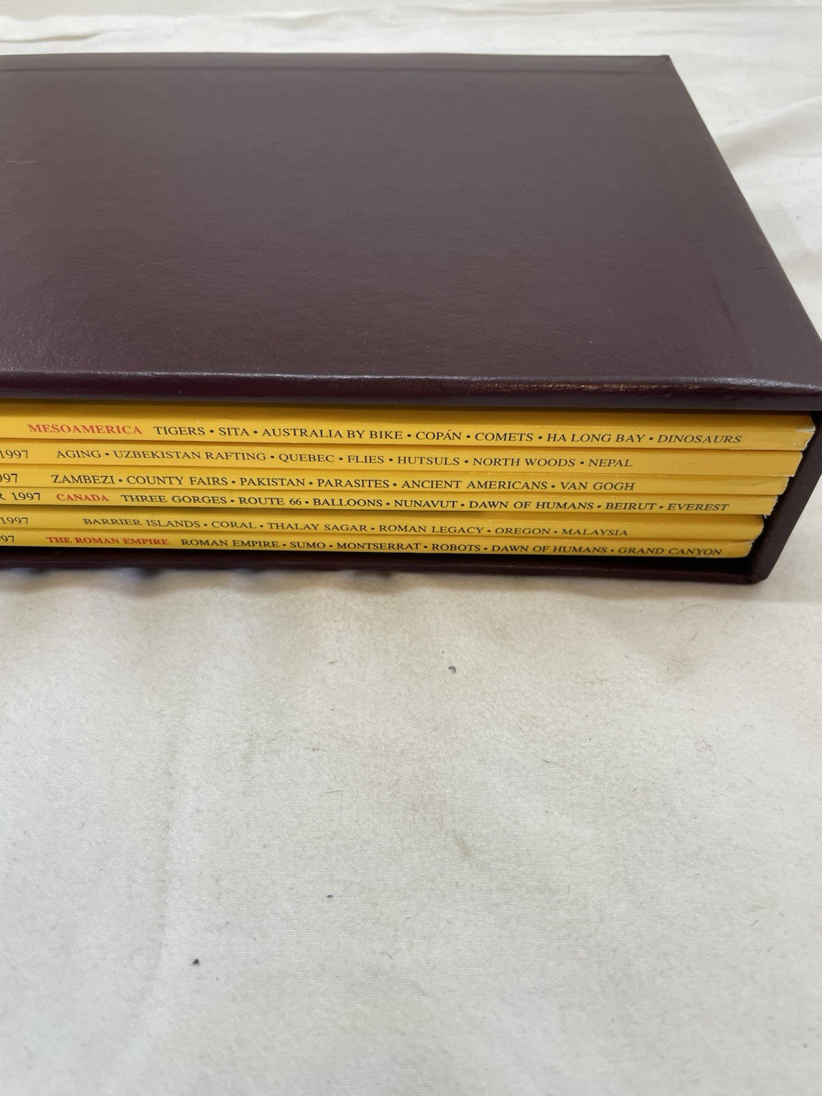 Vintage Nat Geo Lot Jul–Dec 1997 w/ Slipcover | Travel, Science, History