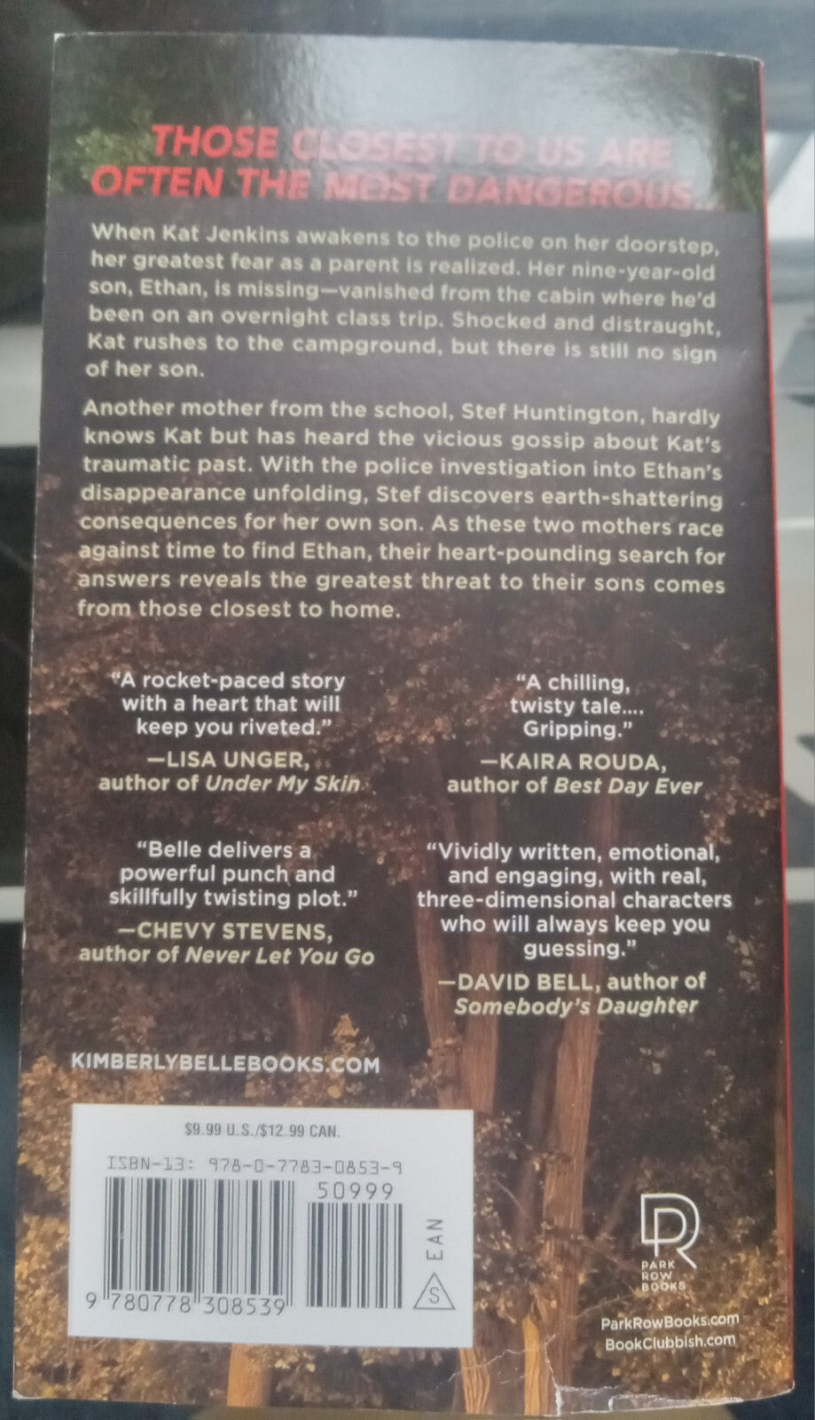 Three Days Missing by Kimberly Belle – Paperback VG