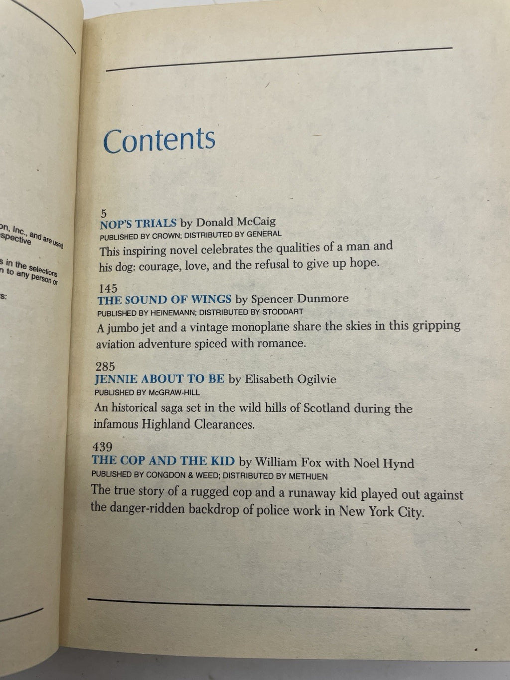 1985 Reader's Digest Condensed 1st Ed HC Leather Gilt Vtg NM Anthology