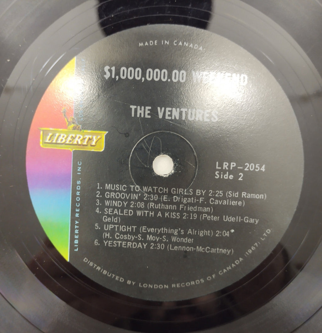 The Ventures – $1,000,000.00 LP Liberty LRP-2054 Canada Surf Rock Stereo