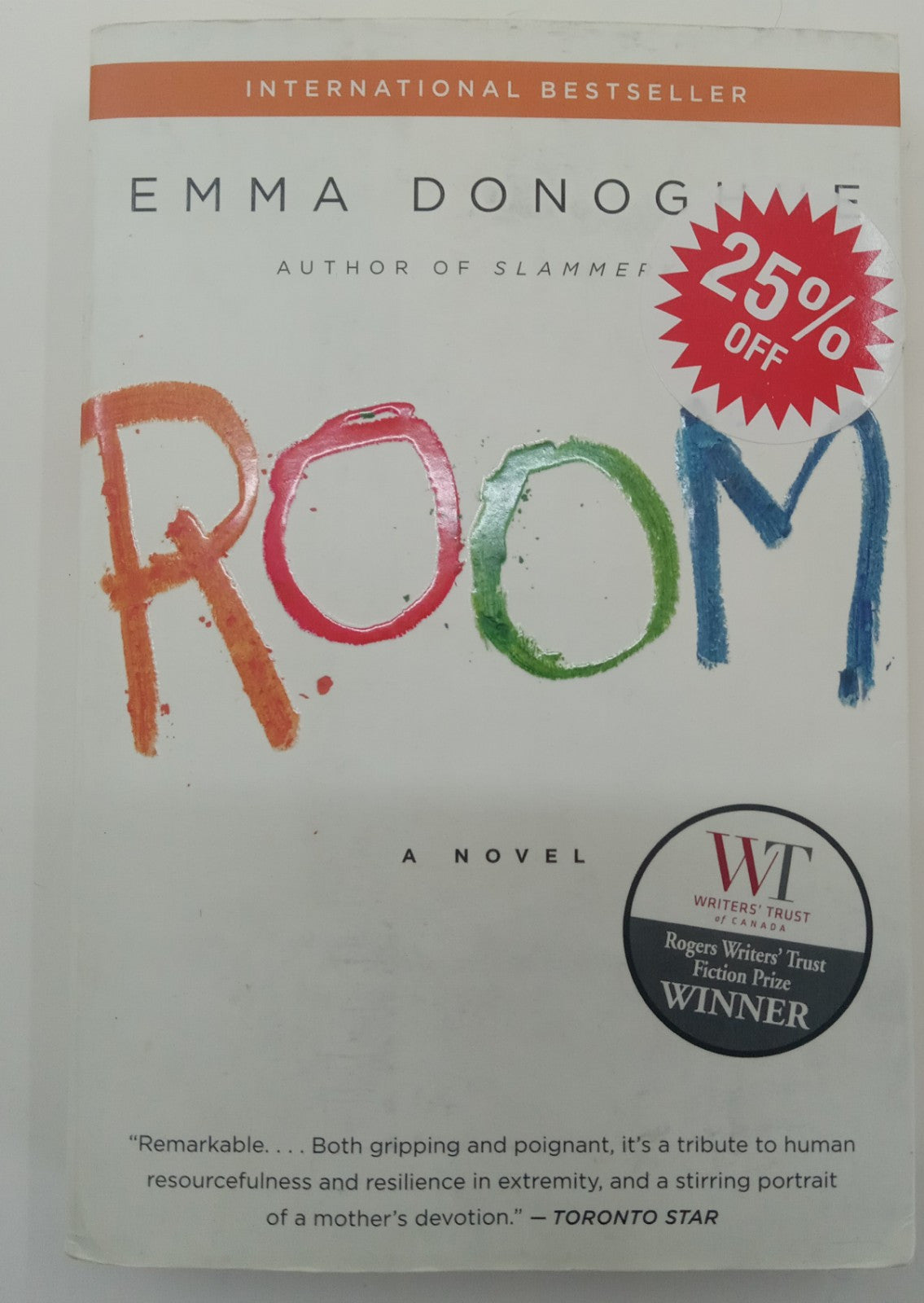 Room by Emma Donoghue – VG+ Award-Winning Psychological Drama Novel