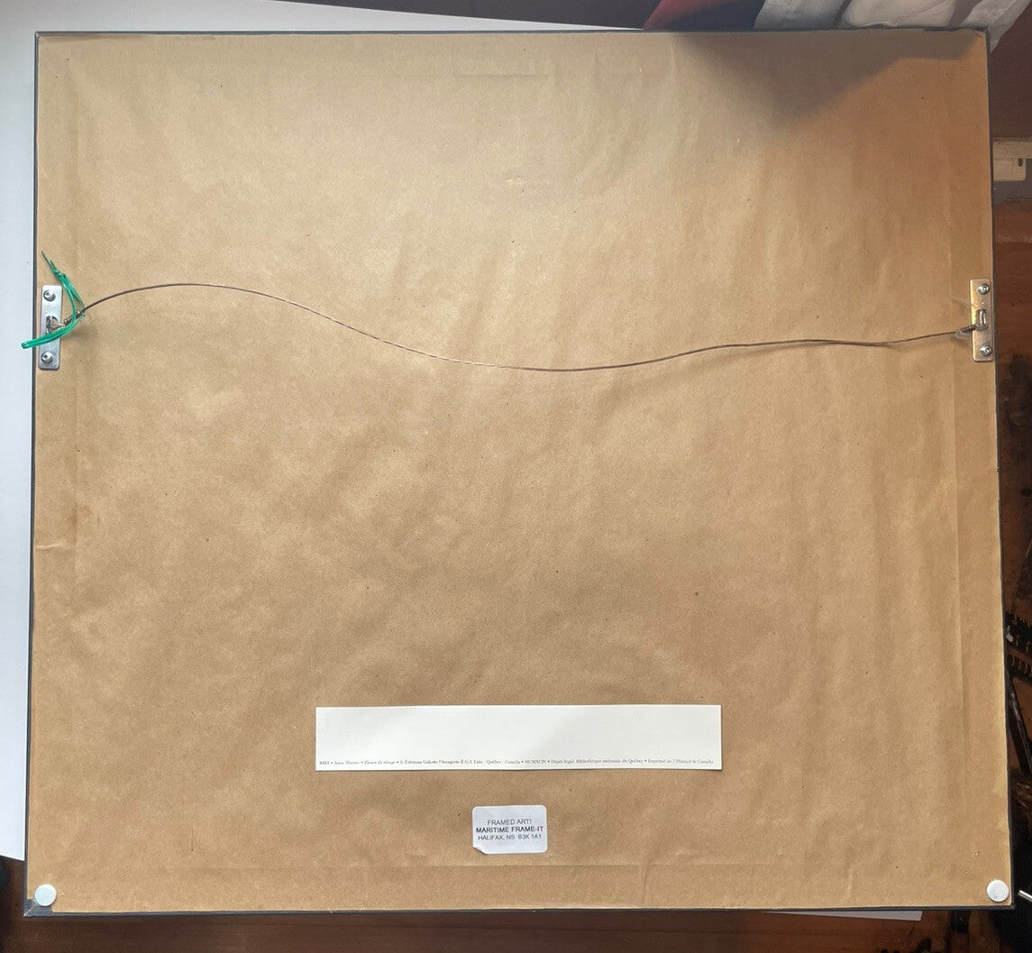 Vintage Pastel Floral Print – Framed, Soft Hues, Timeless Artwork