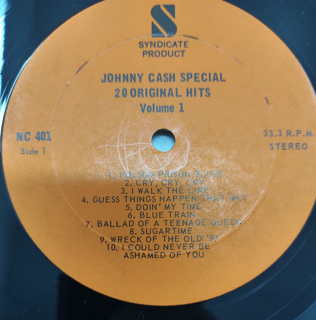 Johnny Cash – Special 20 Original Hits Vol 1 LP NC-401