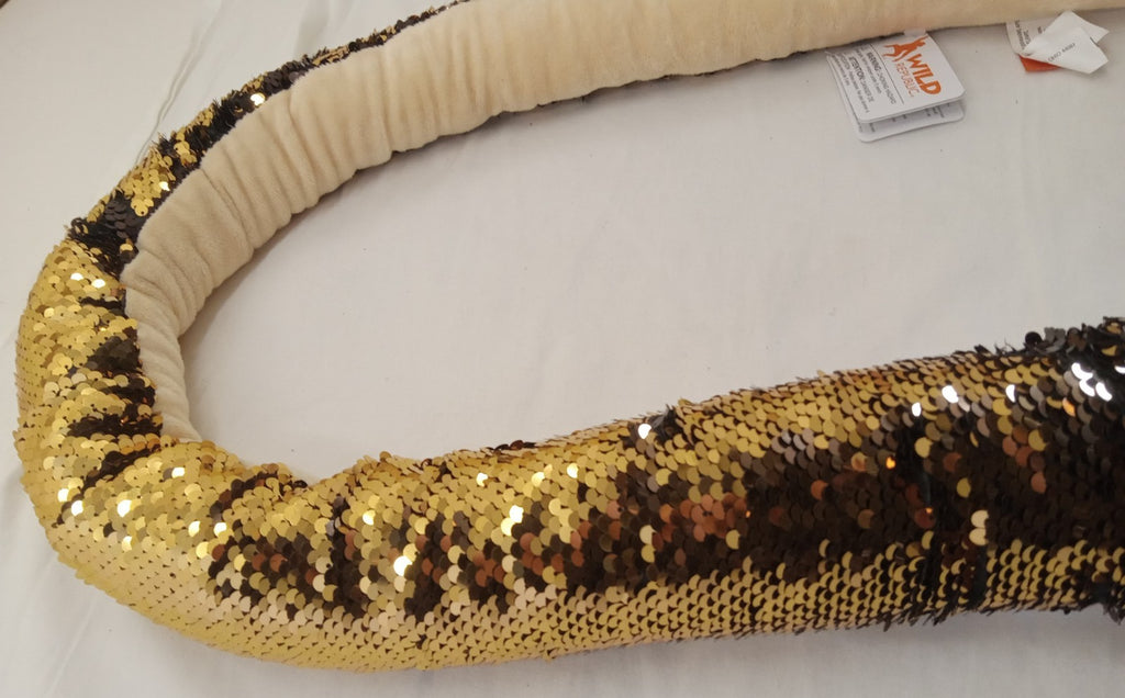 Sequence Snake Plushie – Wild Republic Black & Gold Stuffed Animal Toy