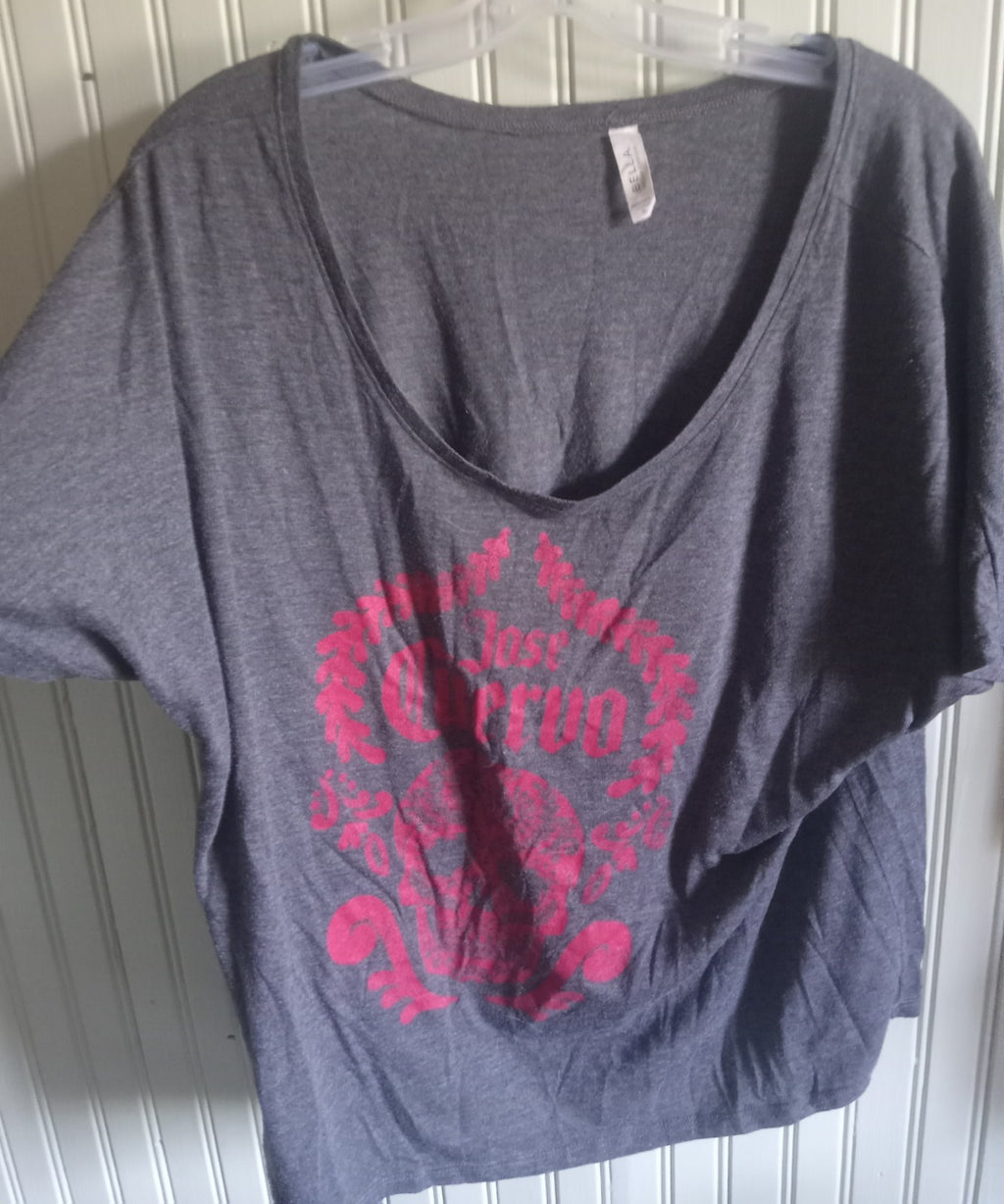 Bella+Canvas Women's Heather Gray T-Shirt – Size XL, Relaxed Fit