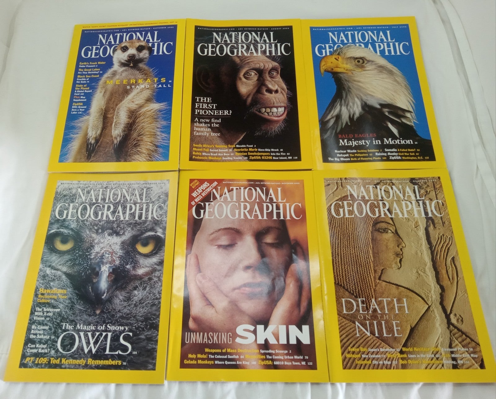 Net Geo Magazines With Slipcover July To December 2002