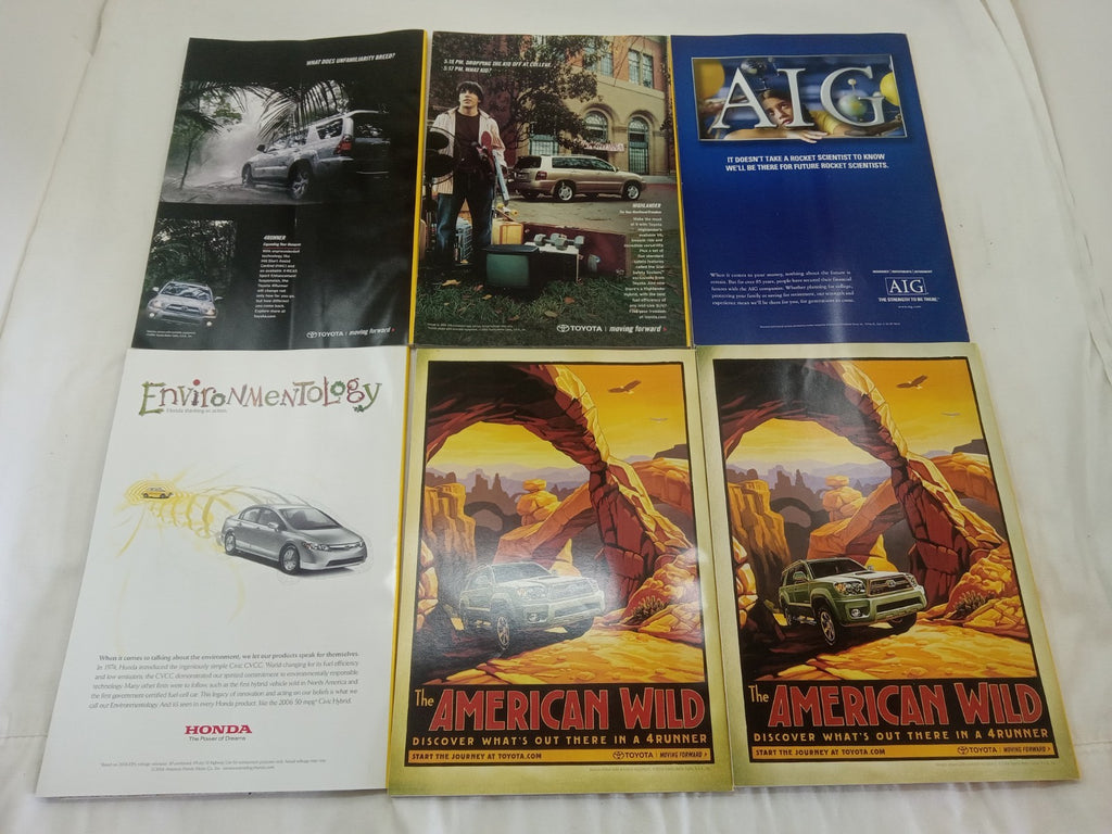 National Geographic Jul–Dec 2006 VG+ | 6 Issues | Faux Leather Slipcase