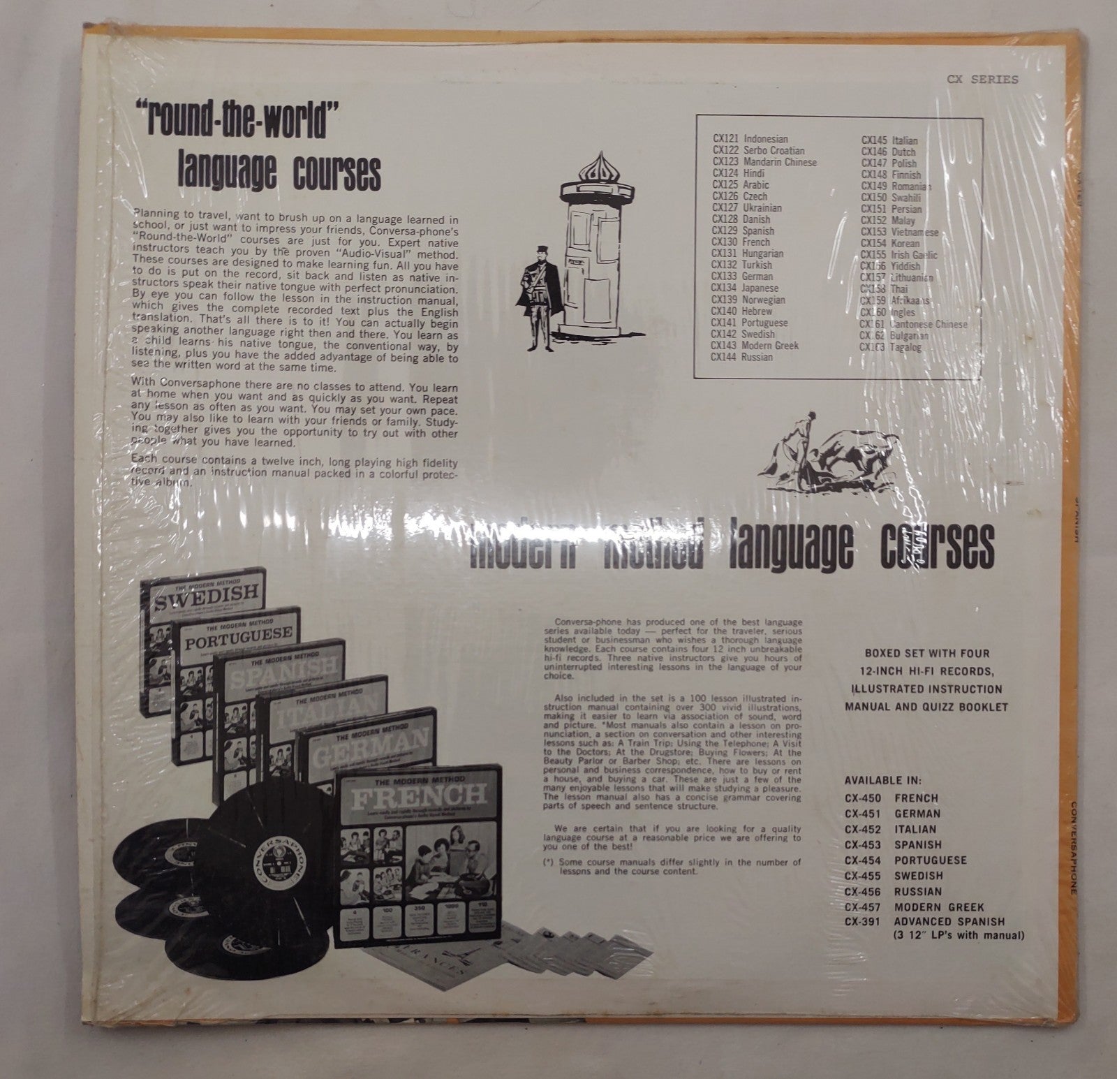 Conversa-Phone Spanish Language Course Adults LP CX-129 D Lessons 11-20 Spoken