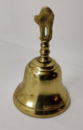 Antique Brass Bell | Figurine Handle Desk Bell Decor