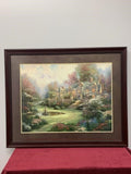 Thomas Kinkade Gardens Beyond Spring Gate Framed Lithograph w COA