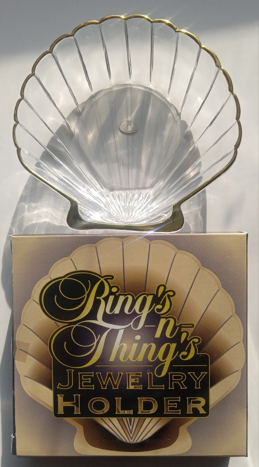 Seashell Jewelry Holder by Rings & Things – Decorative Trinket Display Stand