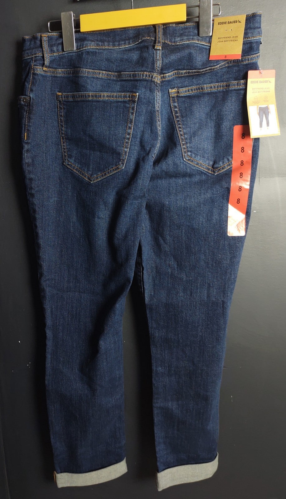 Eddie Bauer Women’s Boyfriend Jeans Size 8 Medium Wash Denim Casual