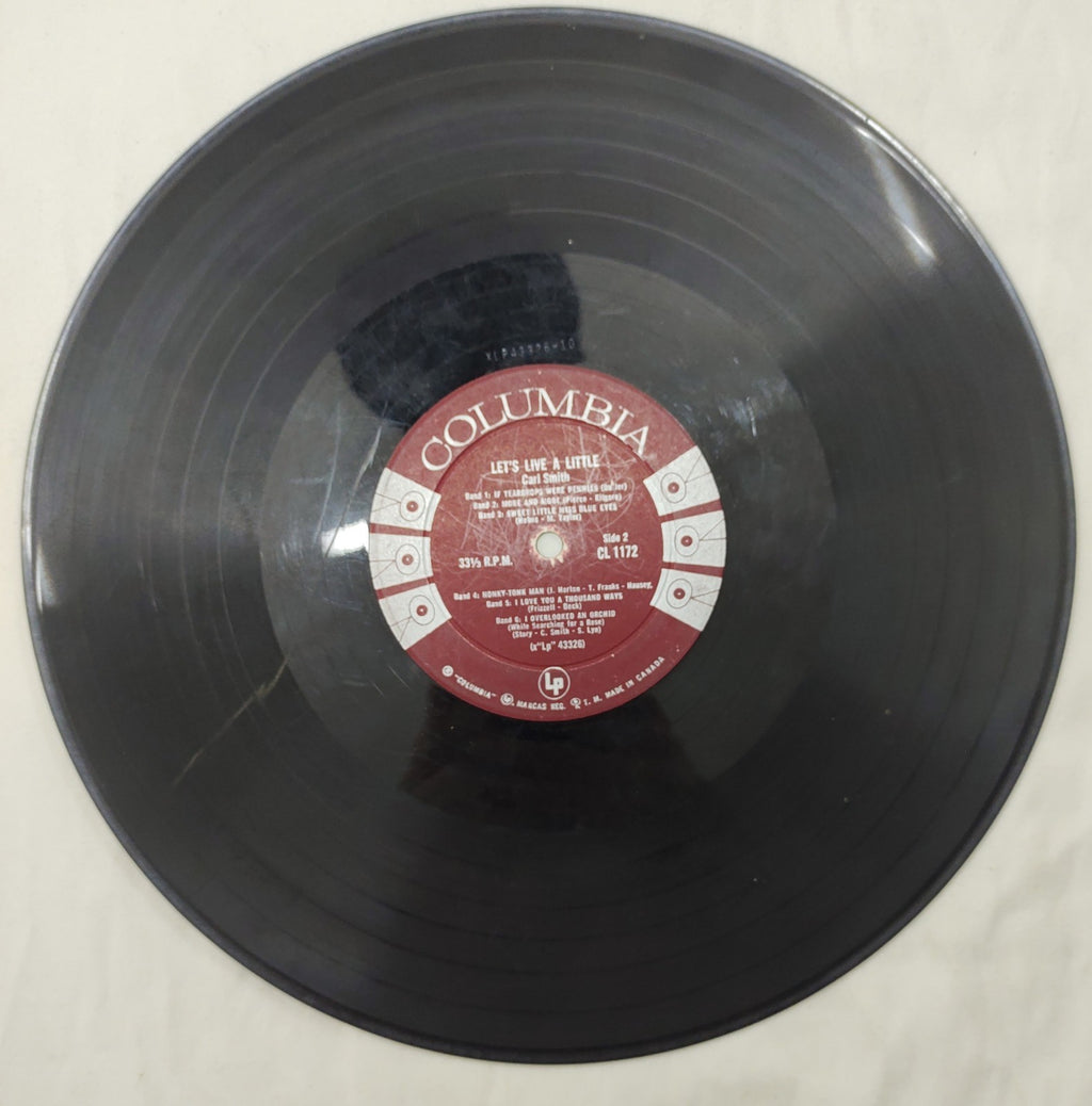 Carl Smith – Let’s Live a Little LP Columbia CL 1172 Classic Country