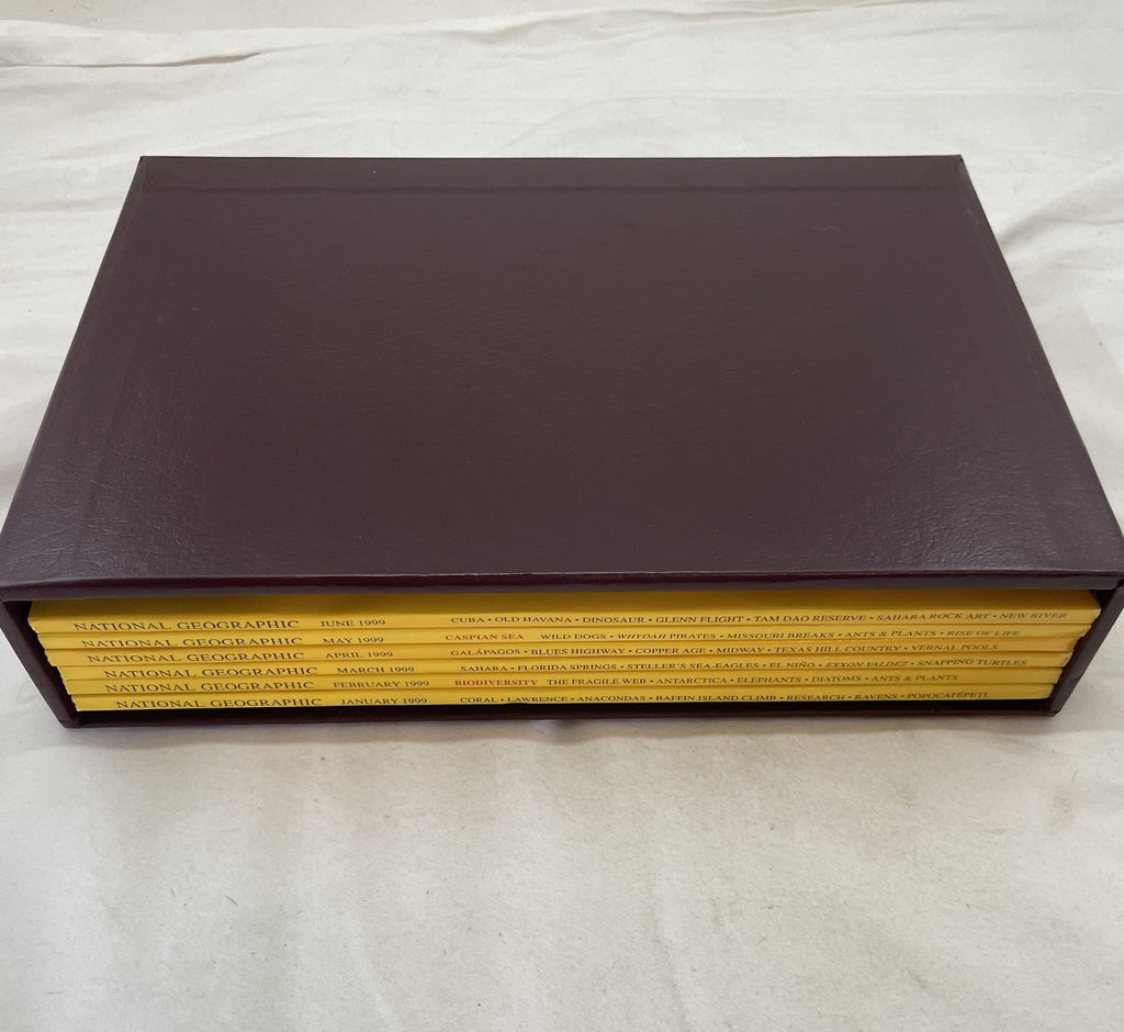 Vintage Nat Geo Jan–Jun 1999 Set w/ Slipcover | Nature, Wildlife, Earth