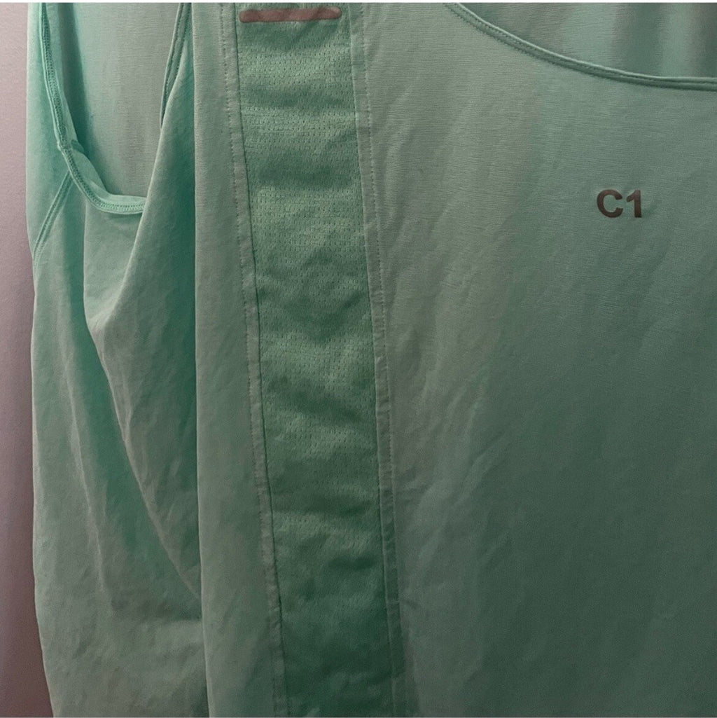 ASICS Mint Green Workout Tank Women's Size Medium Activewear Gym Shirt