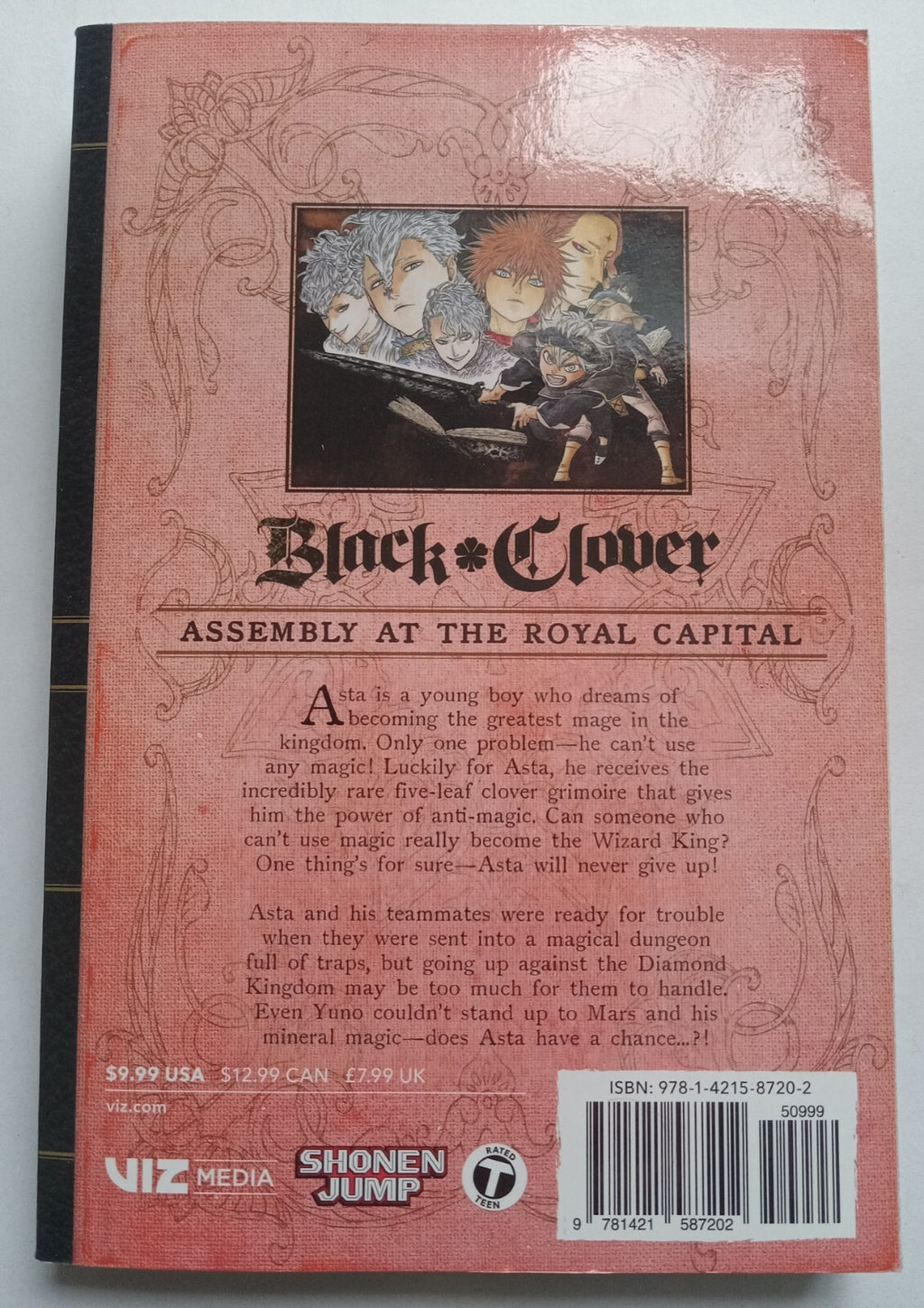 Black Clover Vol. 3 Manga Comic Book by Yūki Tabata (G+) English