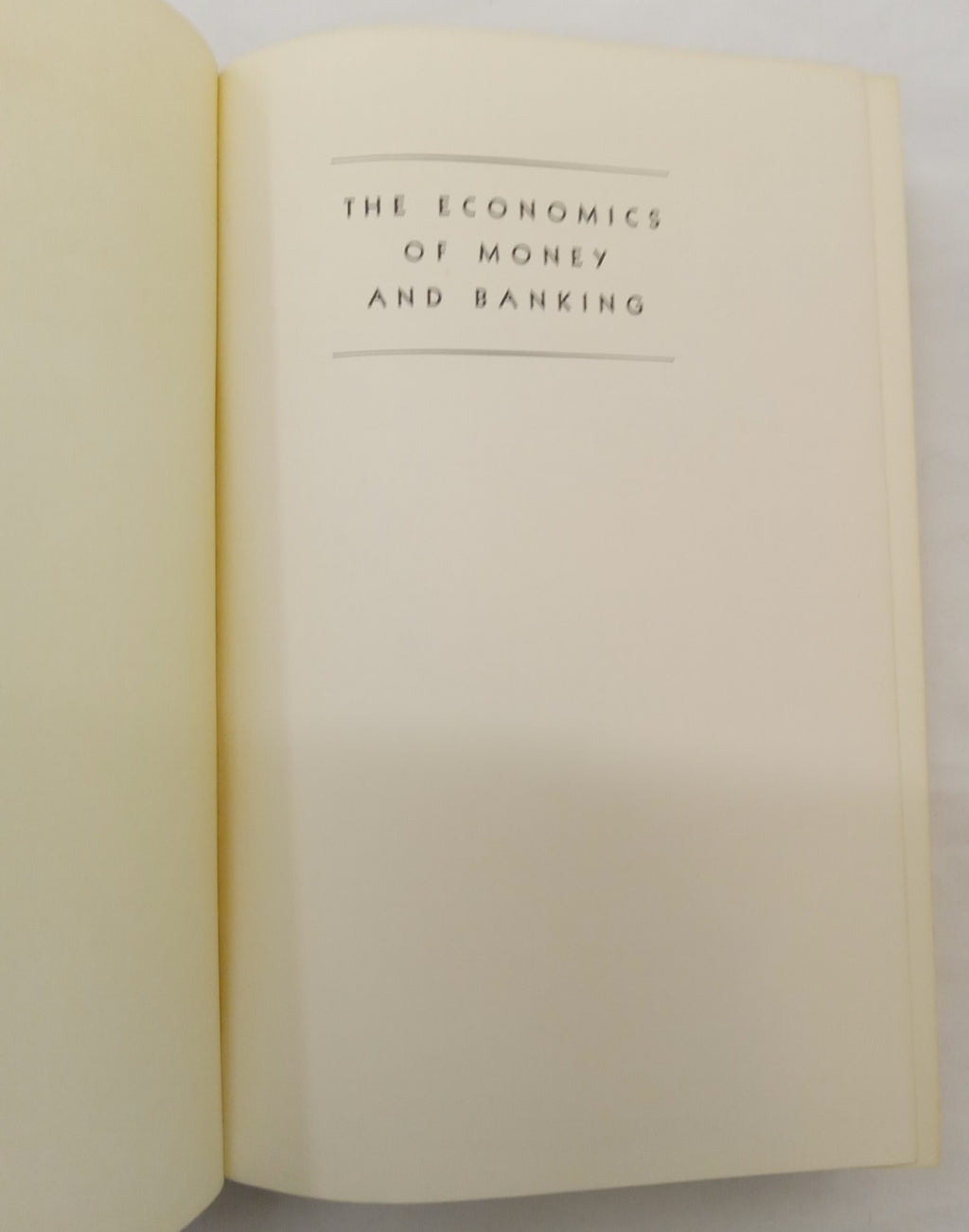 Economics of Money & Banking by Chandler – VG+ Vintage 1953 Textbook