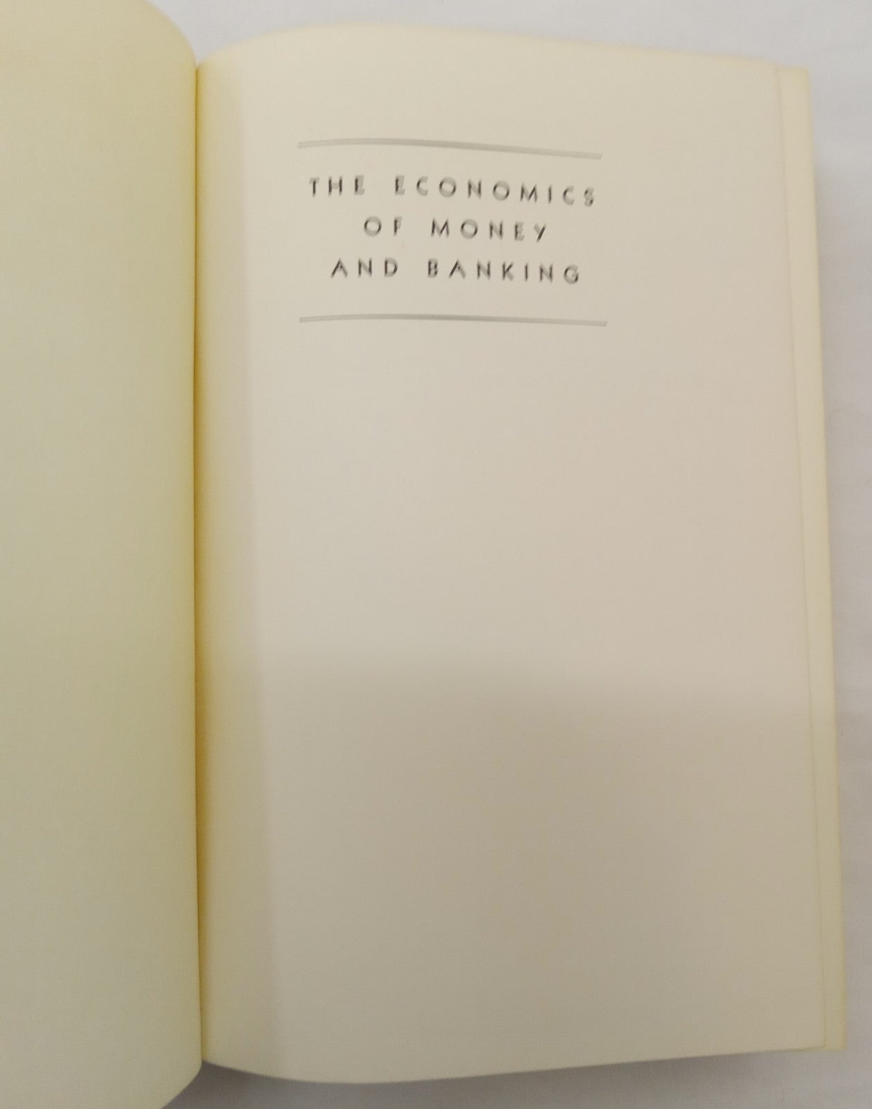 Economics of Money & Banking by Chandler – VG+ Vintage 1953 Textbook