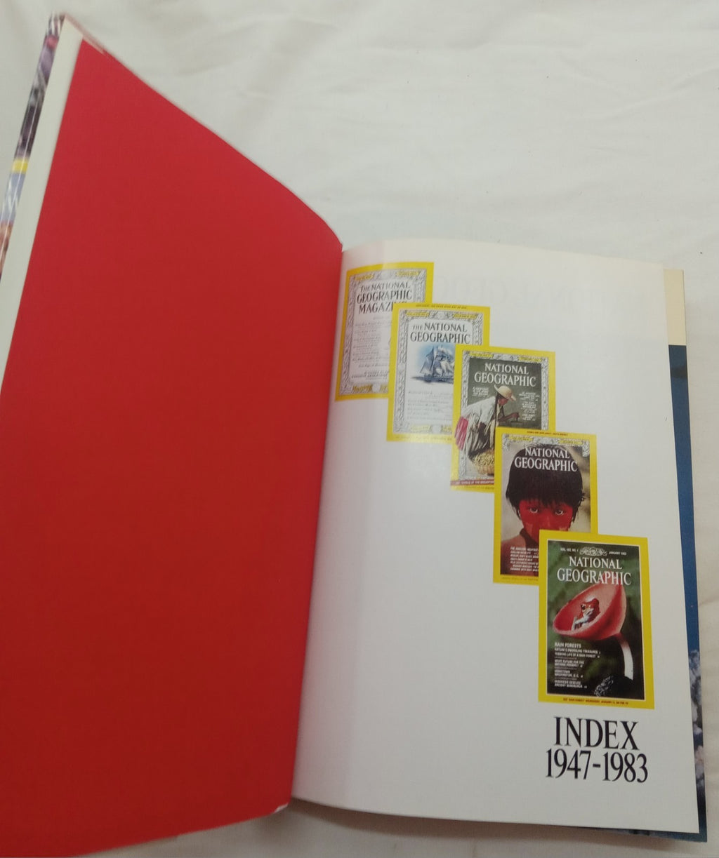 National Geographic Index 1947–1983 Hardcover Reference Guide History Rare