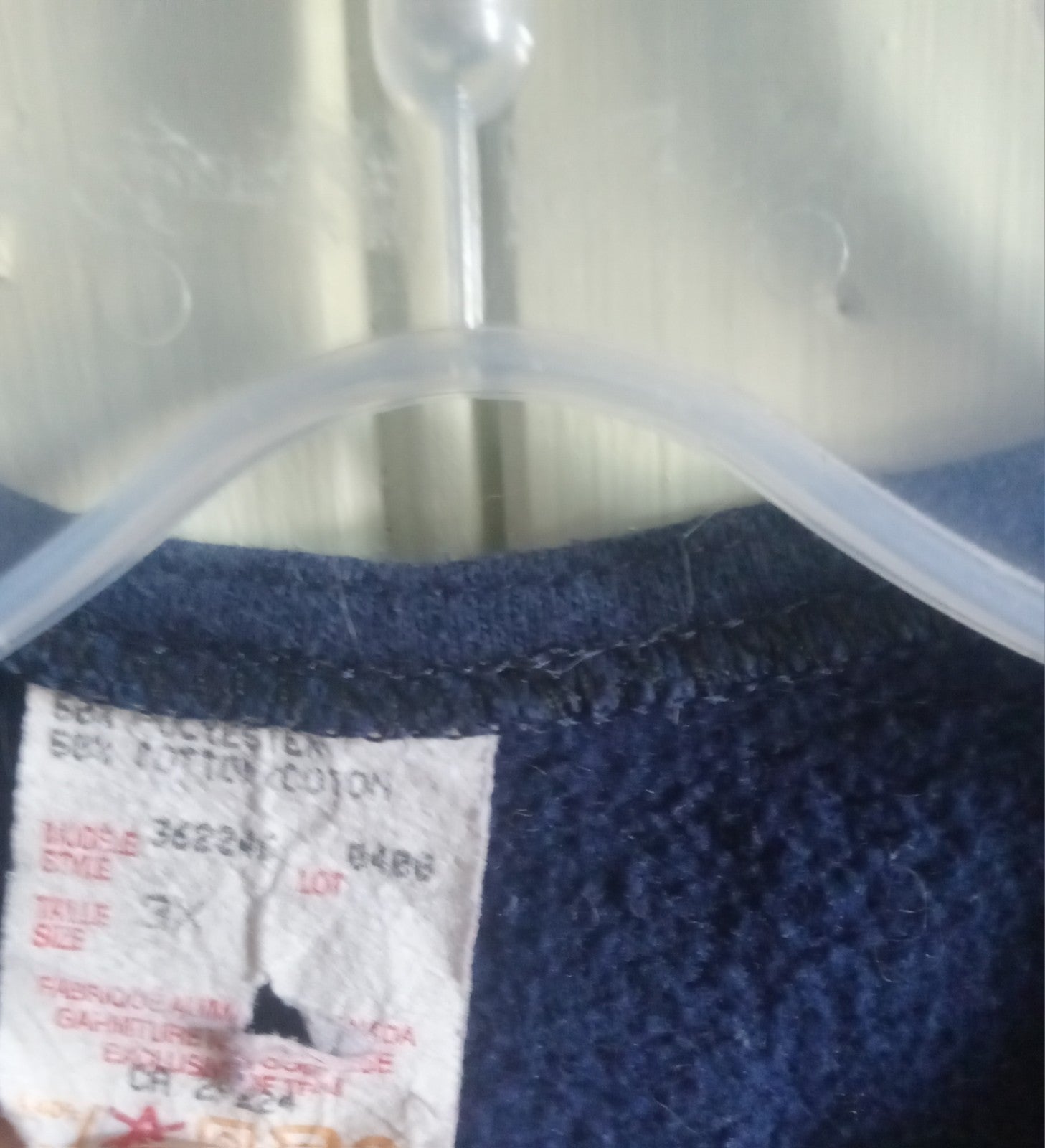 Children's Blue Heart Patch Button-Up Coat – Size 3X, Cozy Outerwear