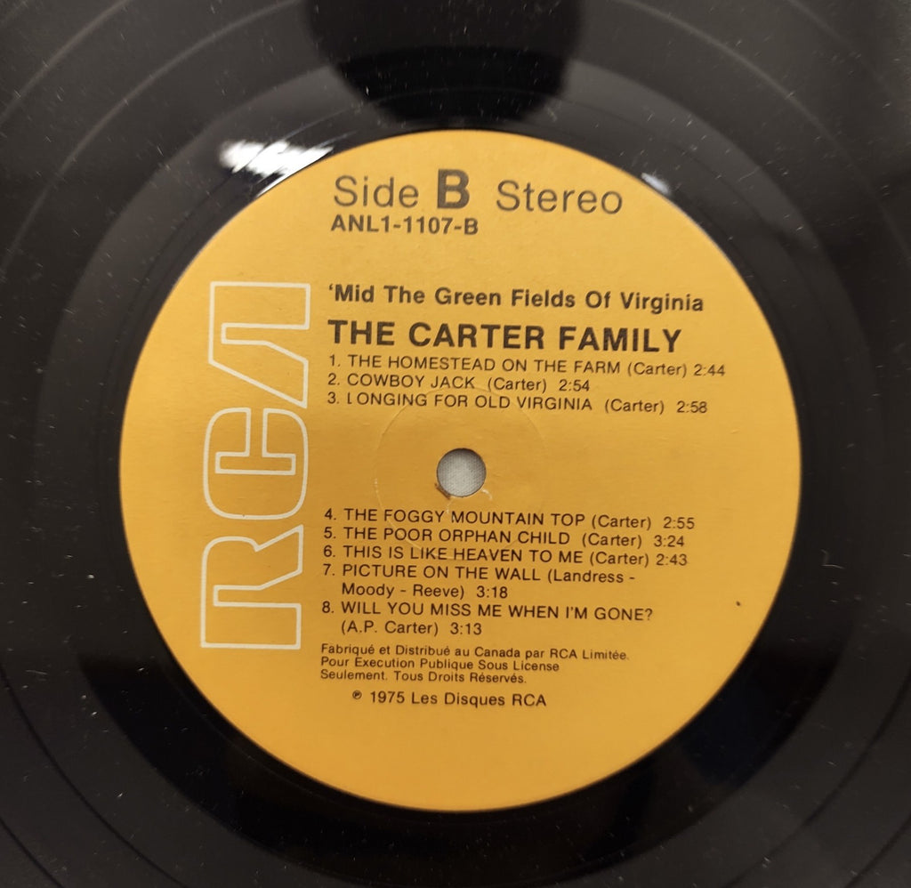 Carter Family - ’Mid The Green Fields Of Virginia LP RCA ANL1-1107 Canada 1975