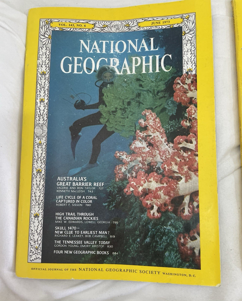 Vintage Nat Geo Jan–Jun 1973 Slipcover Set | Illustrated, Travel, Rare