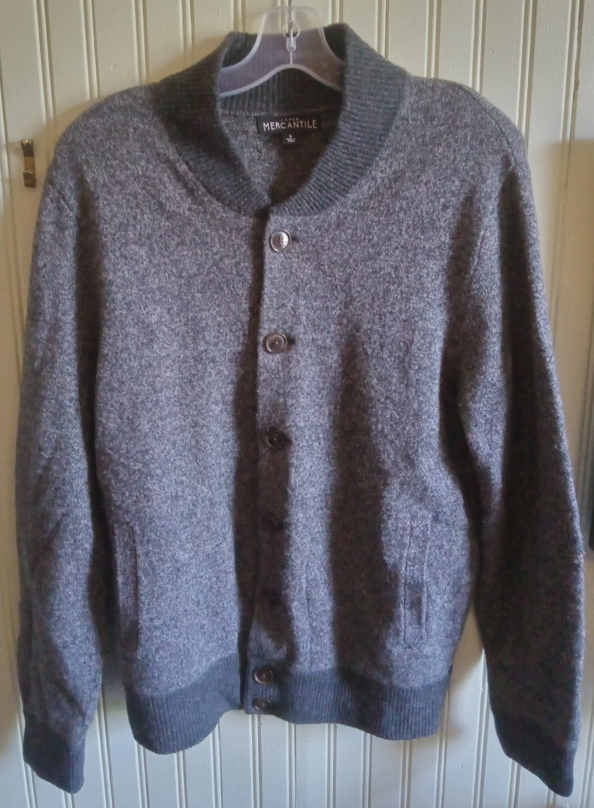 J. Crew Mercantile 100% Lambswool Sweater – Men's S, Classic Knit